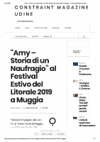 _Amy – Storia di un Naufragio_ al Festival Estivo del Litorale 2019 a Muggia – Constraint Magazine Udine